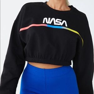 Cropped NASA Sweater